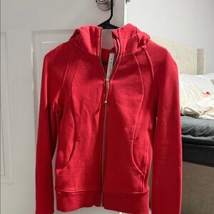 Womens Red Lululemon Scuba